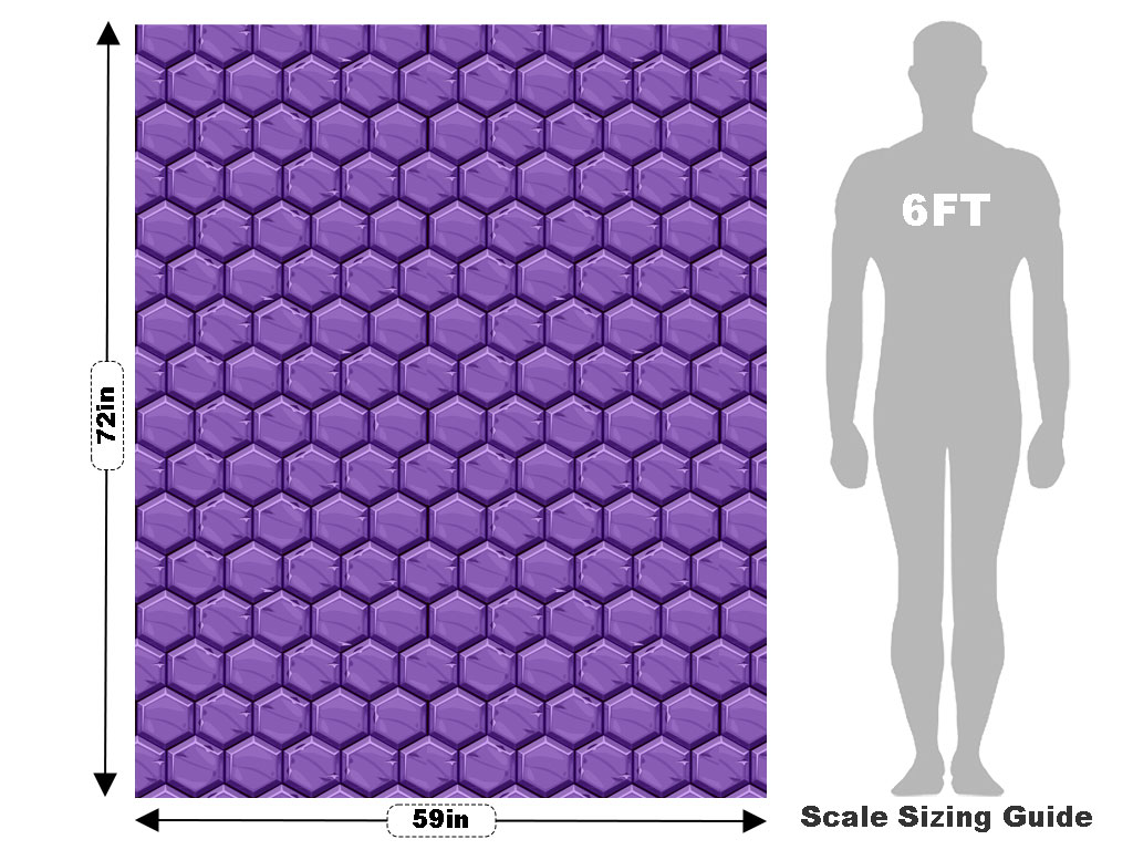 Purple  Brick Vehicle Wrap Scale