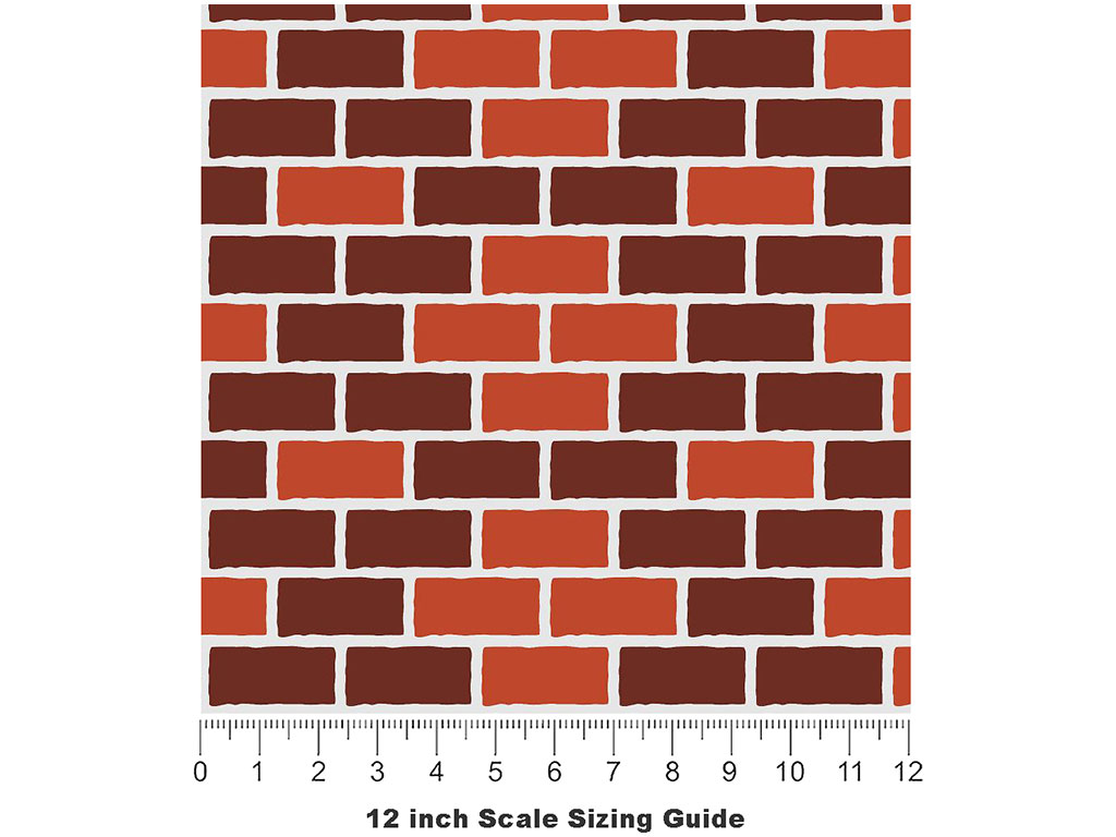 Diamond  Brick Vinyl Film Pattern Size 12 inch Scale