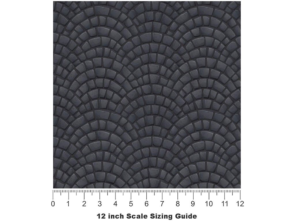 Fan  Brick Vinyl Film Pattern Size 12 inch Scale