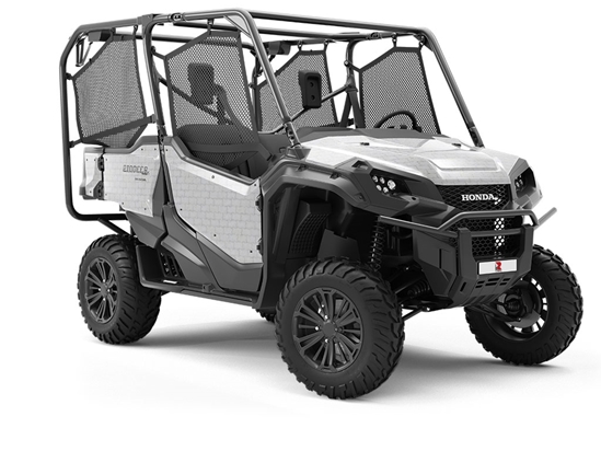 Grey Zigzag Brick Utility Vehicle Vinyl Wrap