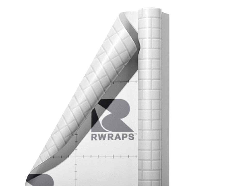 Stepped White Brick Wrap Film Sheets