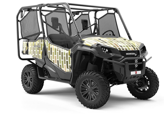 Olive  Brick Utility Vehicle Vinyl Wrap