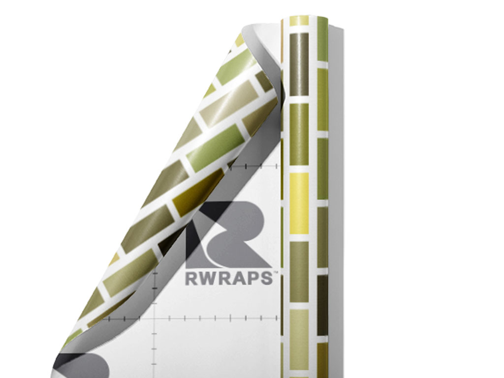 Olive  Brick Wrap Film Sheets