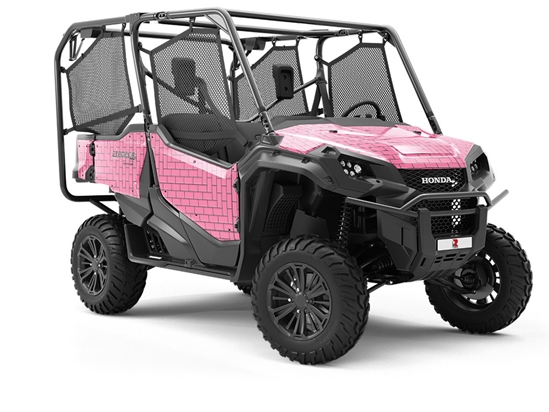 Pink  Brick Utility Vehicle Vinyl Wrap