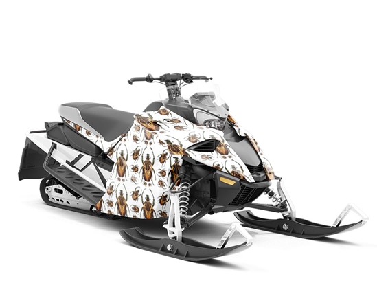 Earthen Camo Bug Custom Wrapped Snowmobile