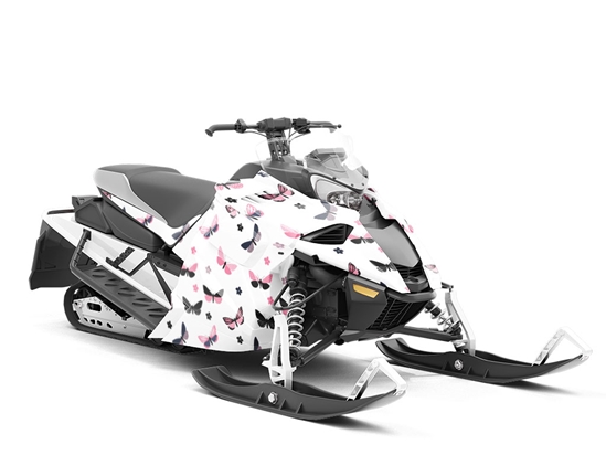 Polkadot Daisies Bug Custom Wrapped Snowmobile