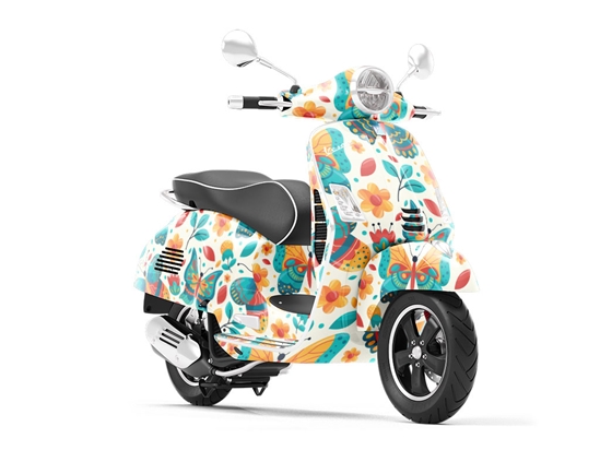 Springtime Fever Bug Vespa Scooter Wrap Film