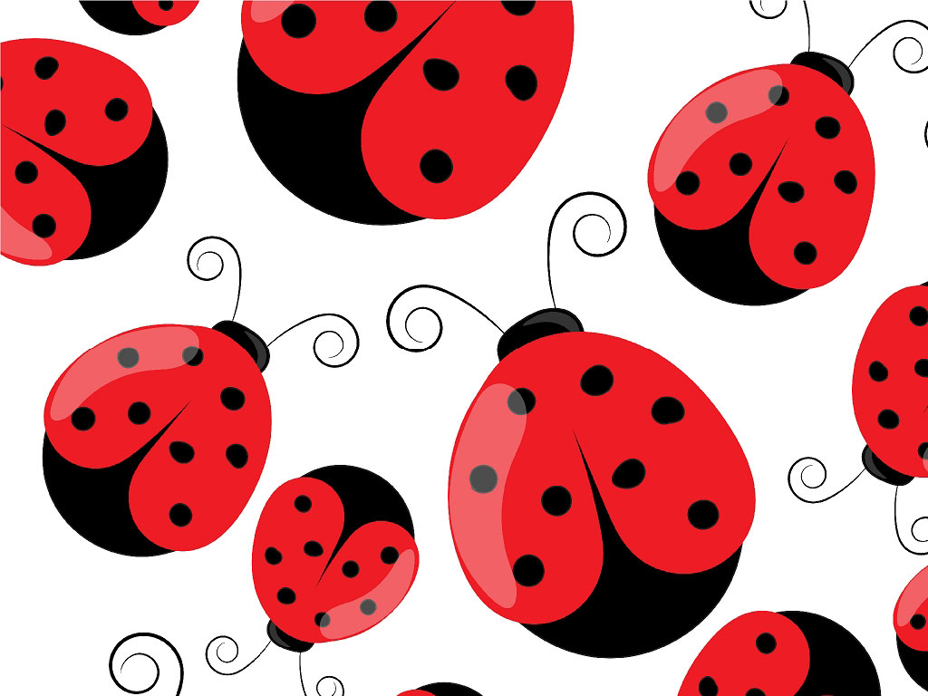 Rwraps™ Cartoon Cuties Ladybug Vinyl Wrap | Bug Print Car Wrap Film