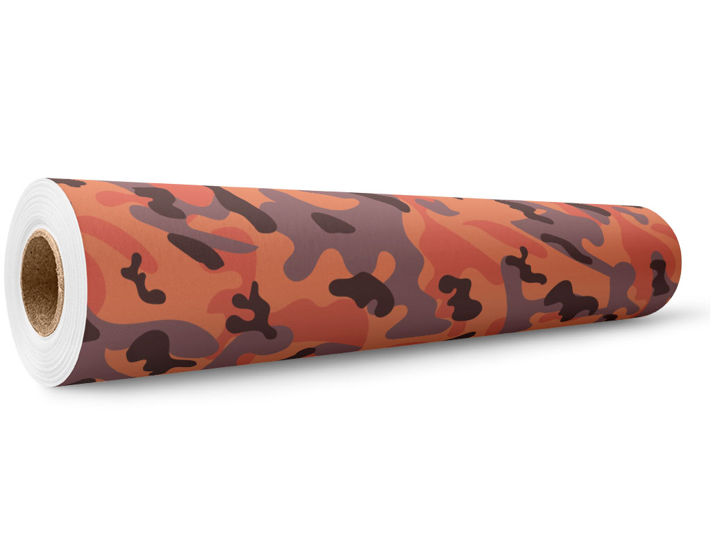 Rwraps™ Soda Shrapnel Orange Camouflage Vinyl Wrap