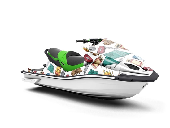 Wilderness Adventures Camping Jet Ski Vinyl Customized Wrap