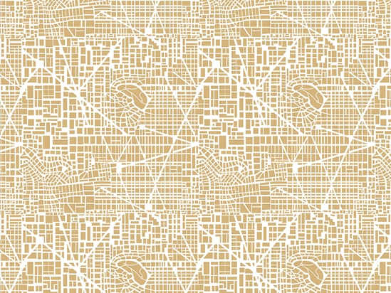 Tan Streets Cityscape Vinyl Wrap Pattern