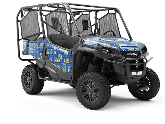 Zigzagging Roads Cityscape Utility Vehicle Vinyl Wrap