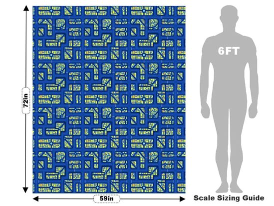 Zigzagging Roads Cityscape Vehicle Wrap Scale