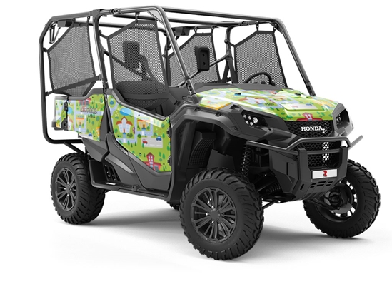 Basic Necessities Cityscape Utility Vehicle Vinyl Wrap