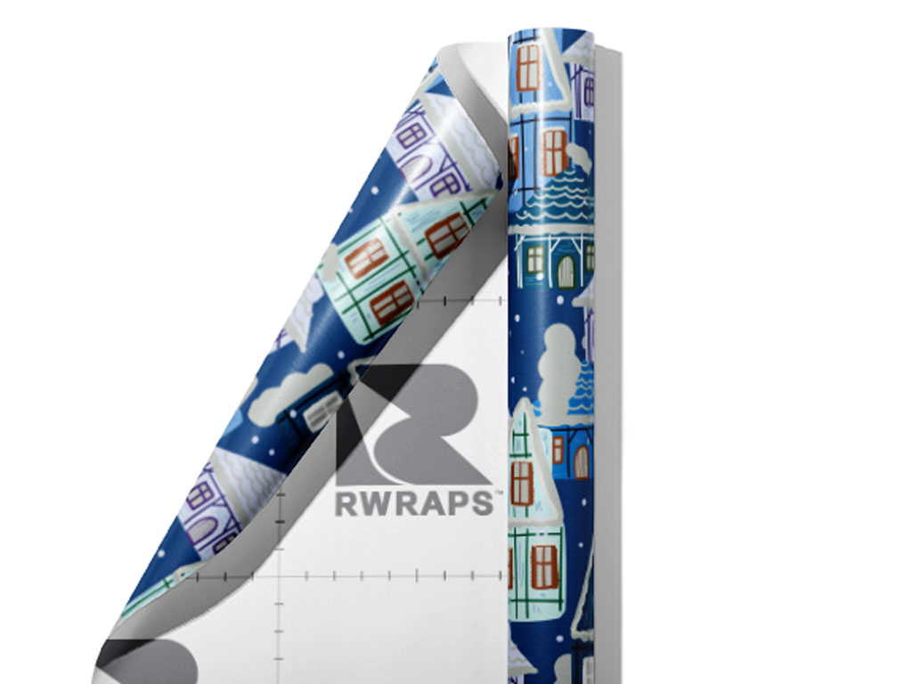 Cold Winter Cityscape Wrap Film Sheets