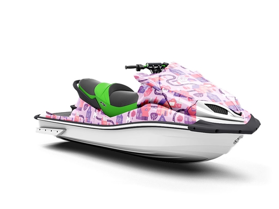 Pink Streets Cityscape Jet Ski Vinyl Customized Wrap