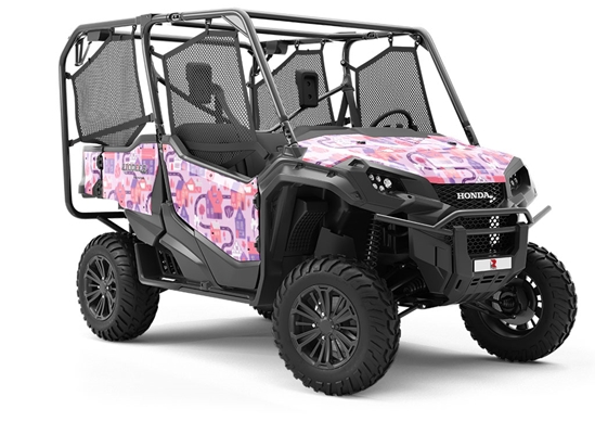 Pink Streets Cityscape Utility Vehicle Vinyl Wrap