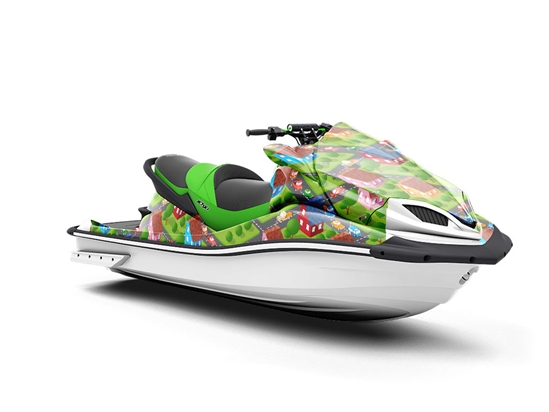 The Way Home Cityscape Jet Ski Vinyl Customized Wrap