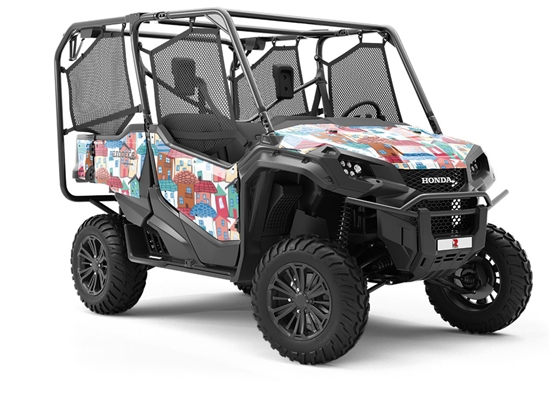 Tight Fit Cityscape Utility Vehicle Vinyl Wrap