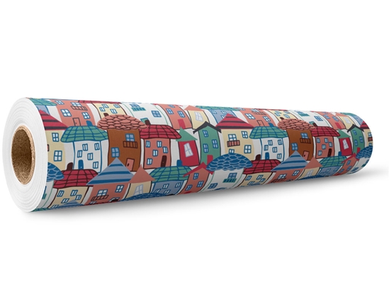 Tight Fit Cityscape Wrap Film Wholesale Roll