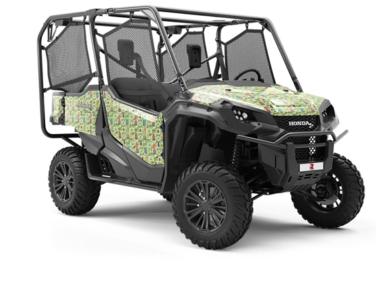 Tourist Town Cityscape Utility Vehicle Vinyl Wrap