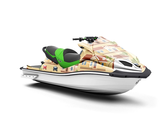 Upper Middle Class Cityscape Jet Ski Vinyl Customized Wrap