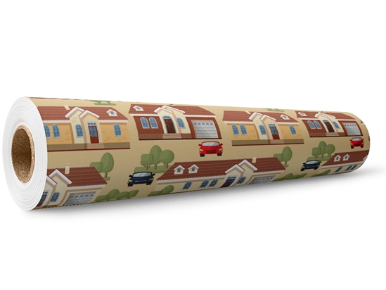 Upper Middle Class Cityscape Wrap Film Wholesale Roll