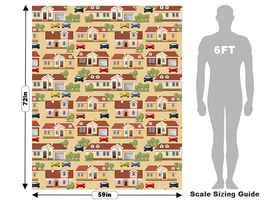 Upper Middle Class Cityscape Vehicle Wrap Scale