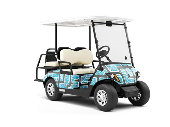 Zero Traffic Cityscape Wrapped Golf Cart