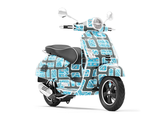 Zero Traffic Cityscape Vespa Scooter Wrap Film