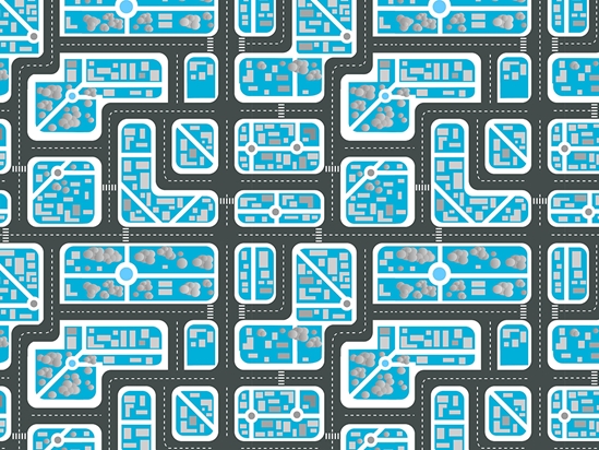 Zero Traffic Cityscape Vinyl Wrap Pattern