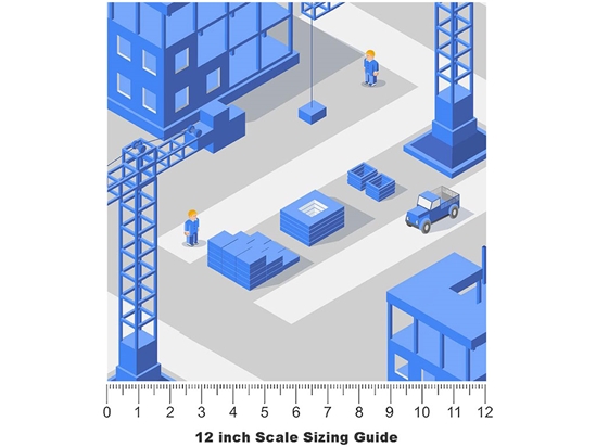 City Planning Cityscape Vinyl Film Pattern Size 12 inch Scale