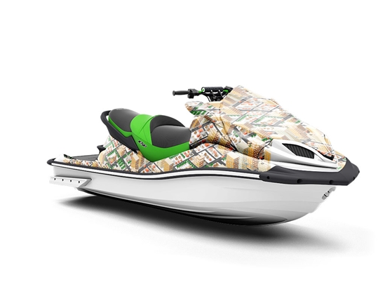 Fastest Growing Cityscape Jet Ski Vinyl Customized Wrap