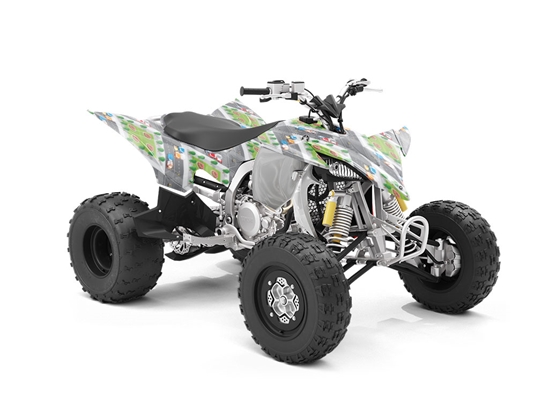 Four-Way Light Cityscape ATV Wrapping Vinyl