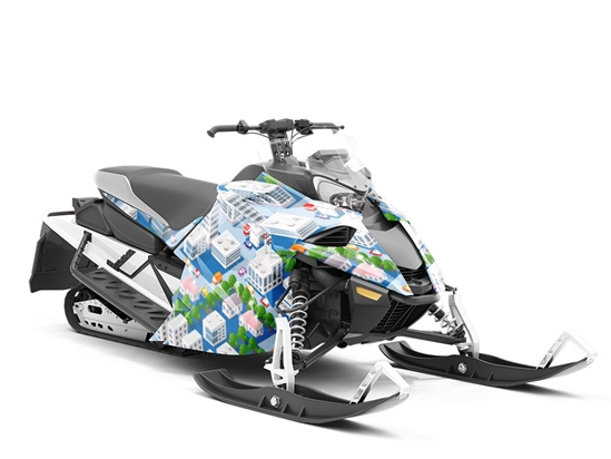 Great Micropolis Cityscape Custom Wrapped Snowmobile