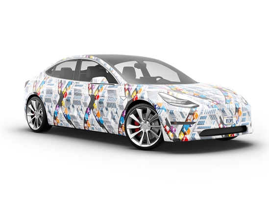 Gridlocked  Cityscape Vehicle Vinyl Wrap