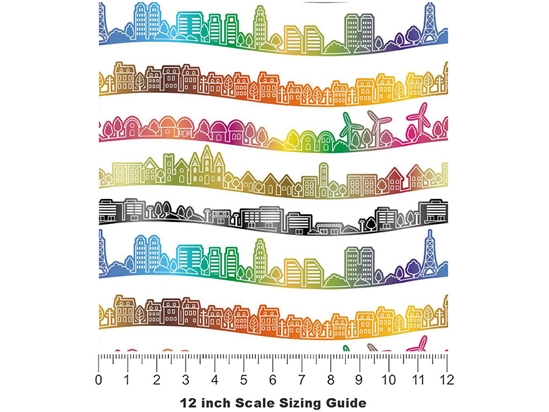 Living Choices Cityscape Vinyl Film Pattern Size 12 inch Scale