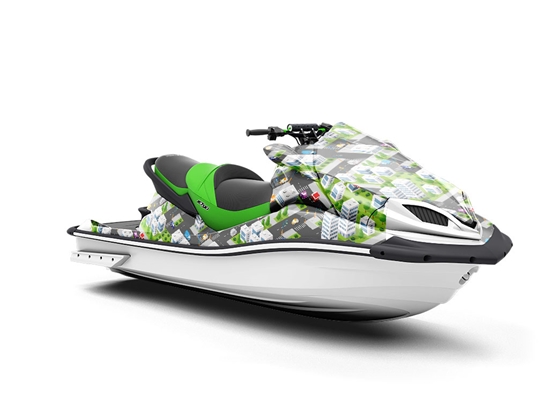 Lunch Rush Cityscape Jet Ski Vinyl Customized Wrap