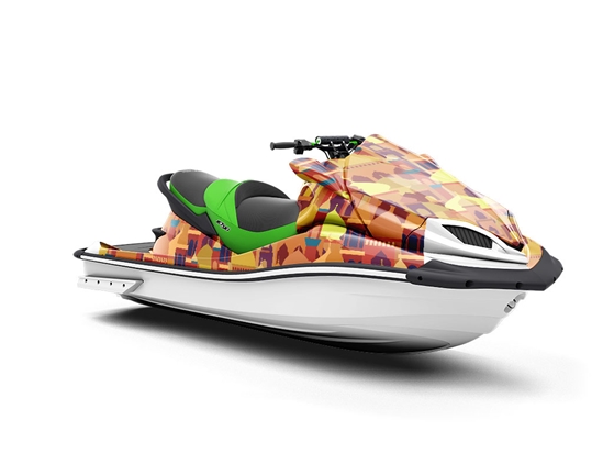 Marigold Mosques Cityscape Jet Ski Vinyl Customized Wrap