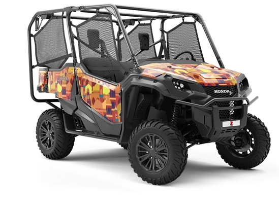 Marigold Mosques Cityscape Utility Vehicle Vinyl Wrap