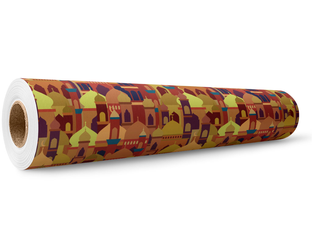 Marigold Mosques Cityscape Wrap Film Wholesale Roll