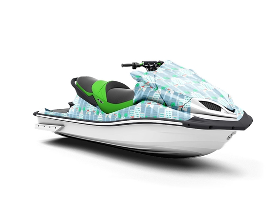 Midtown West Cityscape Jet Ski Vinyl Customized Wrap