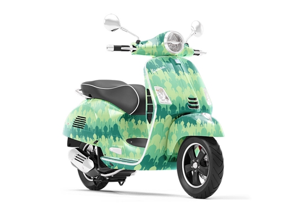 Mint Mosques Cityscape Vespa Scooter Wrap Film