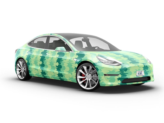 Mint Mosques Cityscape Vehicle Vinyl Wrap