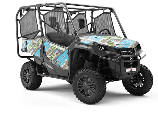 Ocean City Cityscape Utility Vehicle Vinyl Wrap