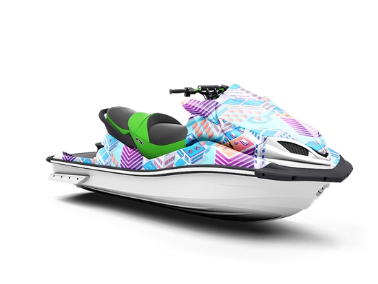 Office Buildings Cityscape Jet Ski Vinyl Customized Wrap