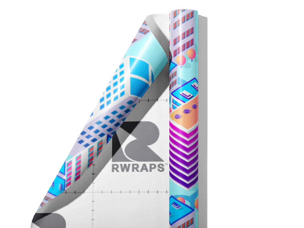 Office Buildings Cityscape Wrap Film Sheets