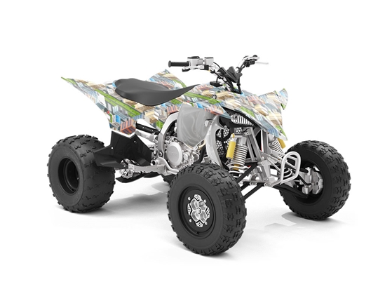 Office Carpool Cityscape ATV Wrapping Vinyl