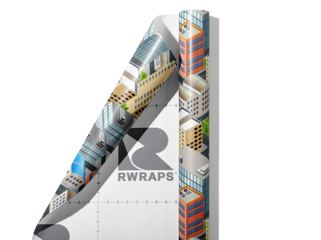 Office Carpool Cityscape Wrap Film Sheets