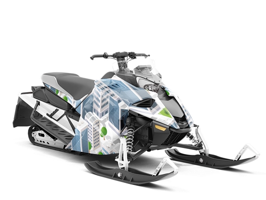 Office Hours Cityscape Custom Wrapped Snowmobile